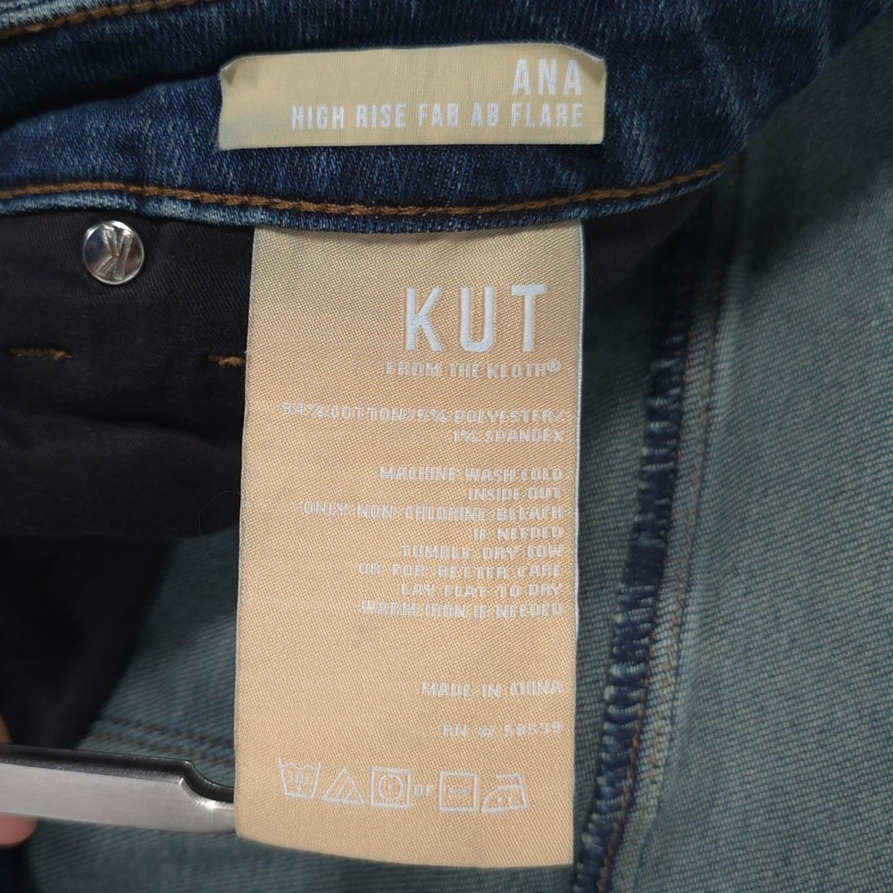 KUT FROM THE KLOTH Women's Jeans 14 High Rise ANA Fab Ab Flare Bootcut KP1528MC7 - Picture 13 of 13